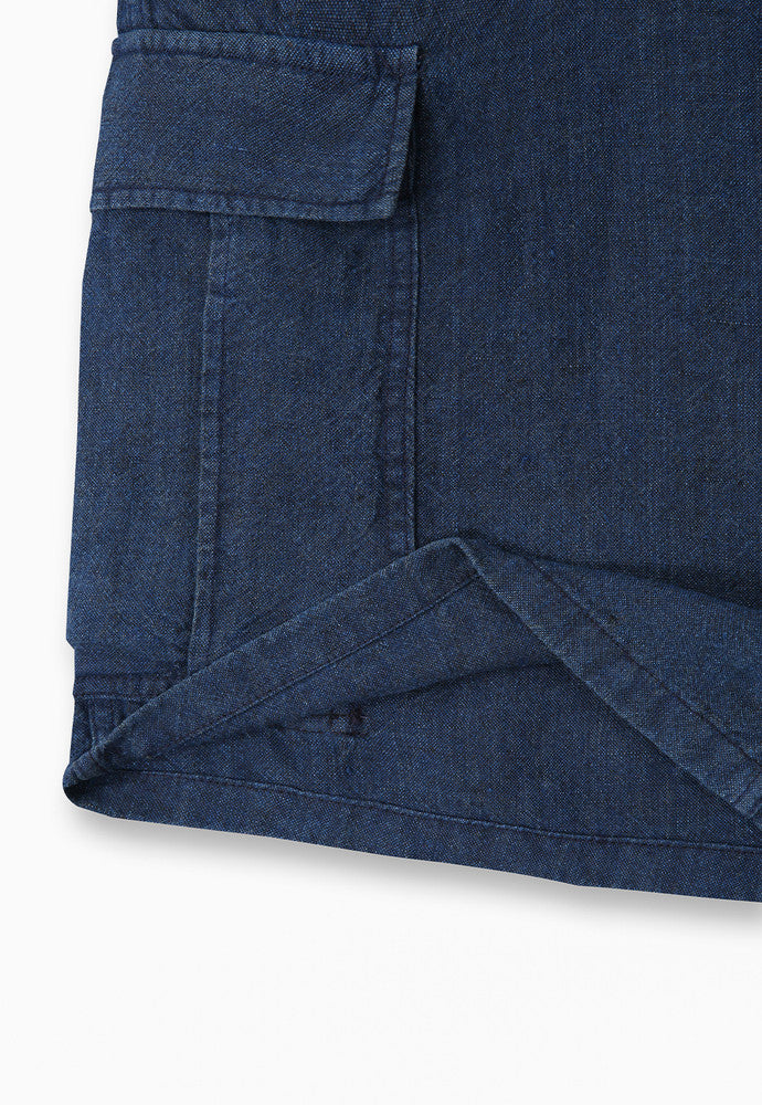 Art if acts - Linen M-51 Shorts (Indigo) product image 14 | TRAB K-Fashion Australia
