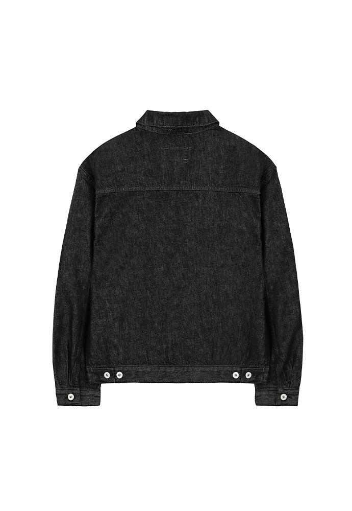 Art if acts - Trucker Denim Jacket (Washed Black) product image 7 | TRAB K-Fashion Australia
