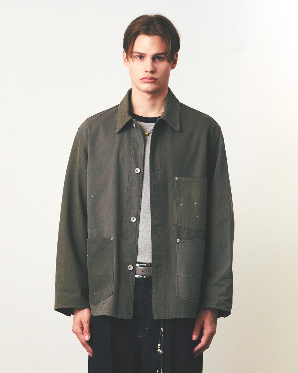 Eastlogue - Railman Work Jacket (Olive Mixed) product image 2 | TRAB K-Fashion Australia