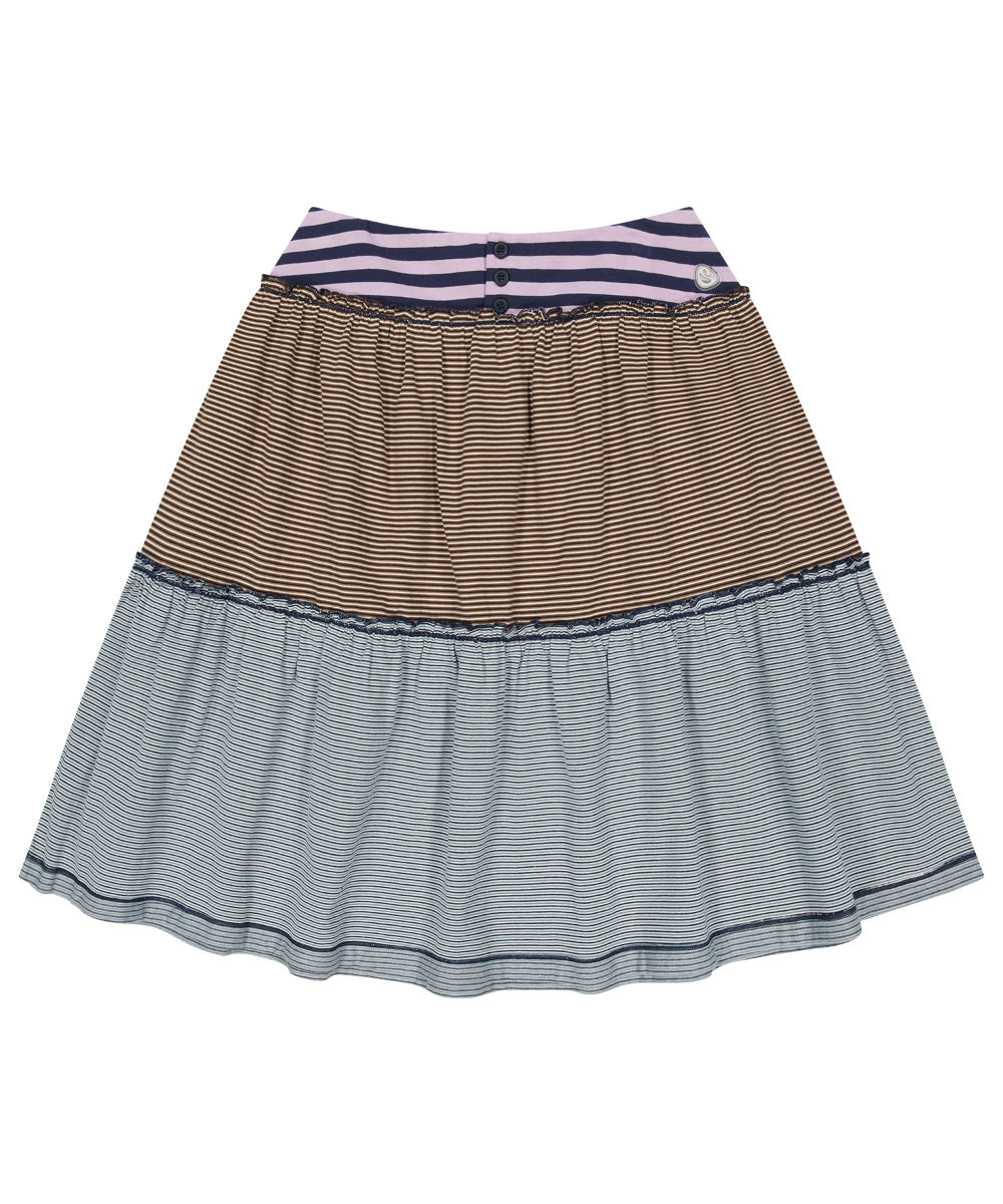 Coyseio - Colored Stripe Midi Skirt (Purple) product image 12 | TRAB K-Fashion Australia