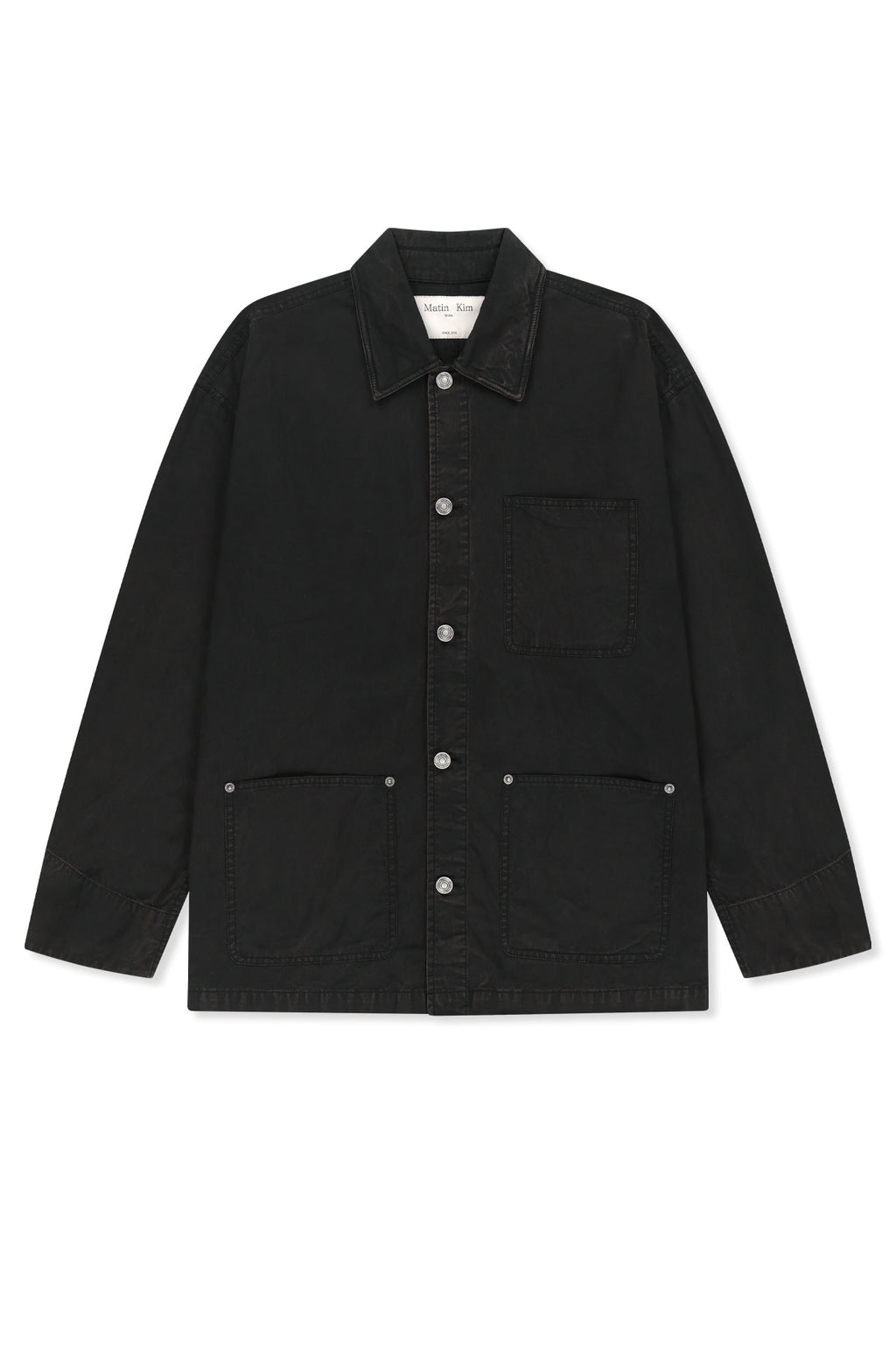 Matin Kim - Vintage Waxed Work Jacket (Black) product image 1 | TRAB K-Fashion Australia