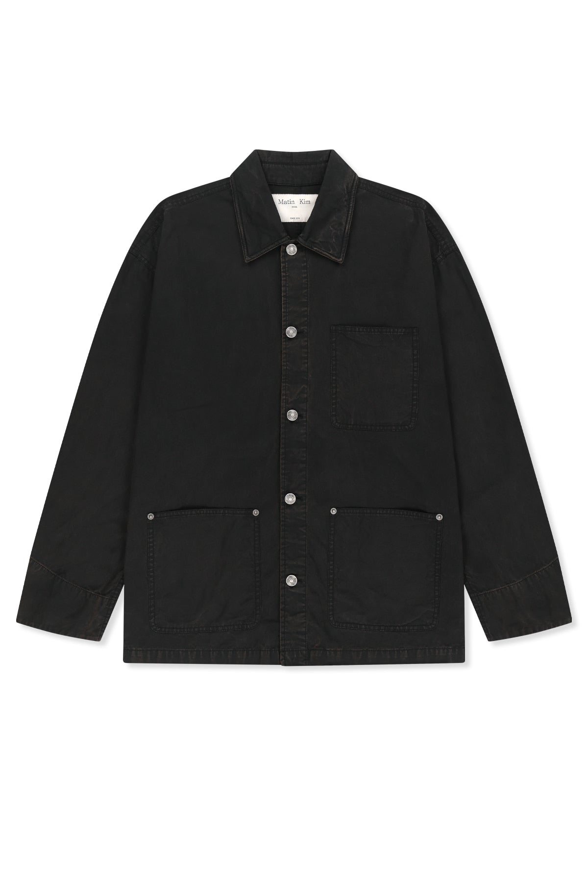 Matin Kim - Vintage Waxed Work Jacket (Black) product image 1 | TRAB K-Fashion Australia
