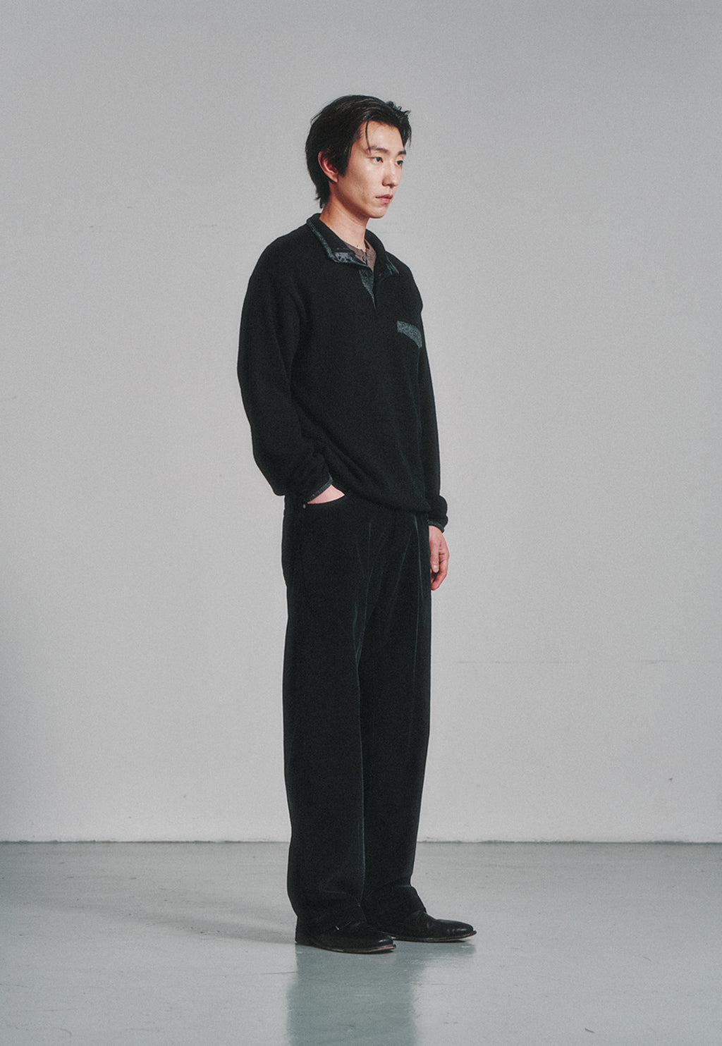 Art if acts - Garment Dyed Corduroy 5P Pants (Black) product image 2 | TRAB K-Fashion Australia