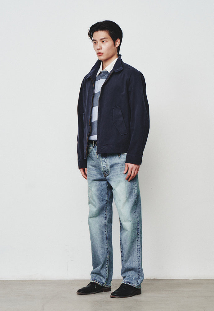 Art if acts - Garment Washed Harrington Jacket (Navy) product image 2 | TRAB K-Fashion Australia