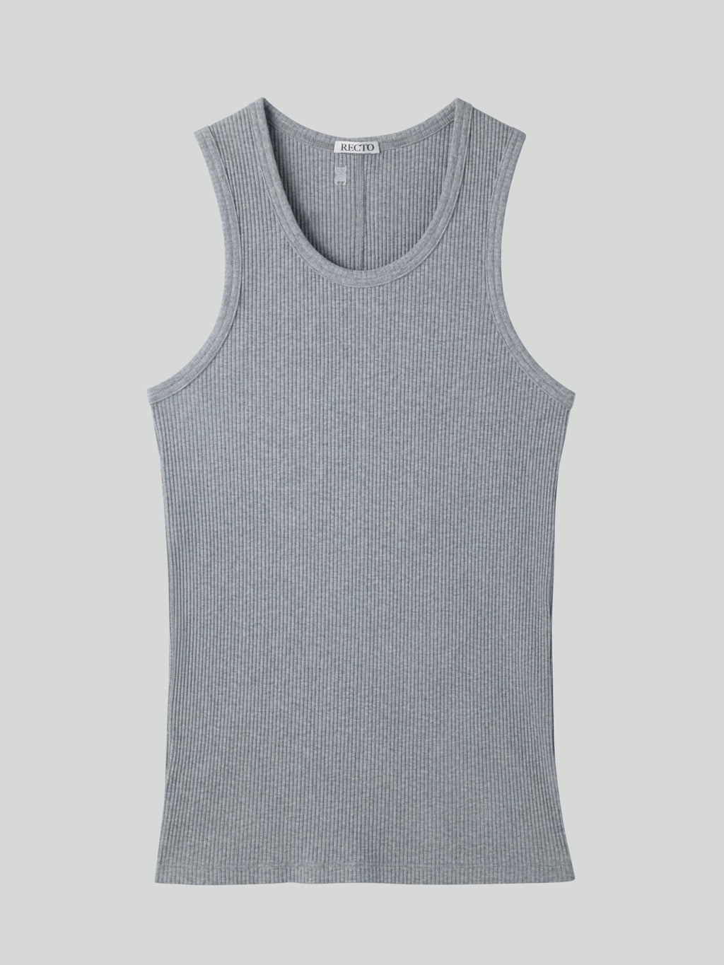 Recto - Ribbed Tank Top (Melange Grey) product image 1 | TRAB K-Fashion Australia