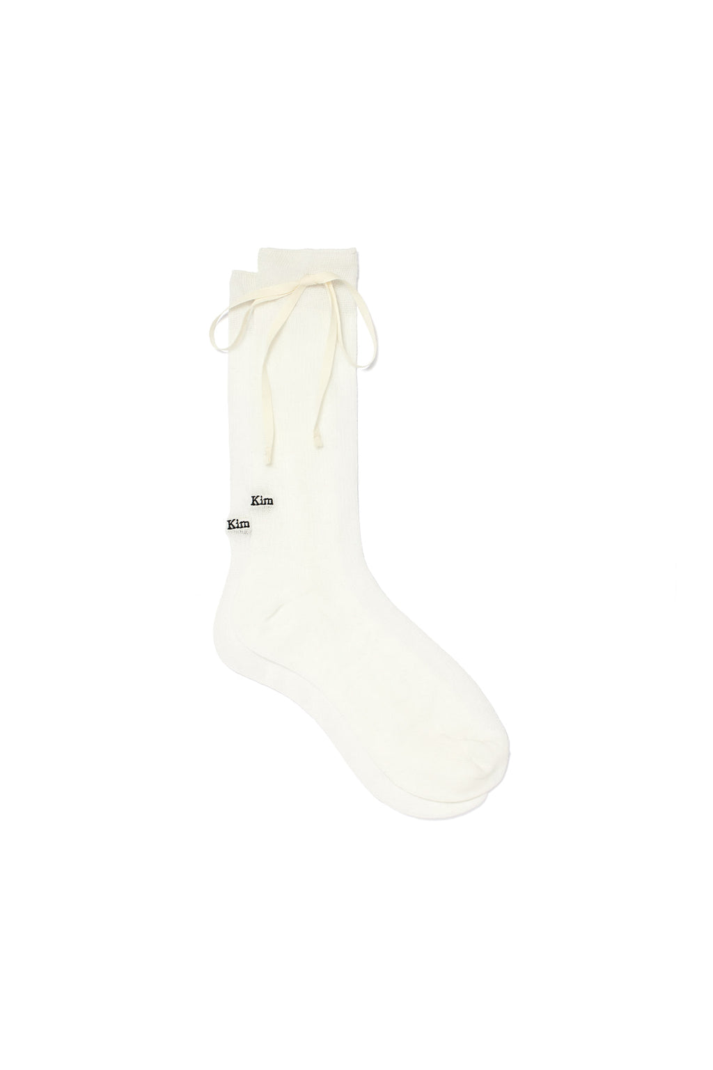 Matin Kim - Ribbon Point Crew Socks (White) product image 4 | TRAB K-Fashion Australia