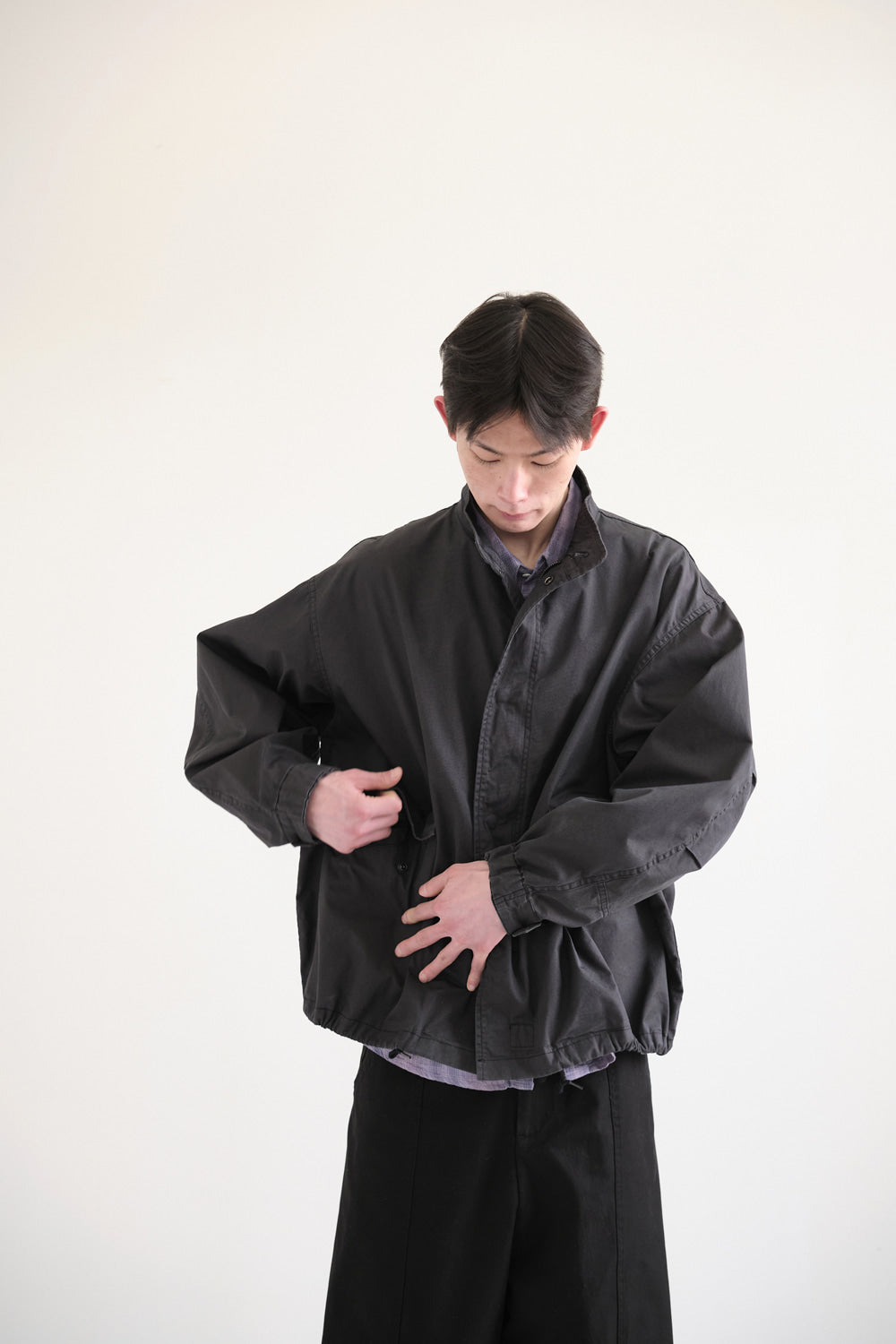 Hatchingroom - Short Mods Parka (Purple Black) product image 13 | TRAB K-Fashion Australia