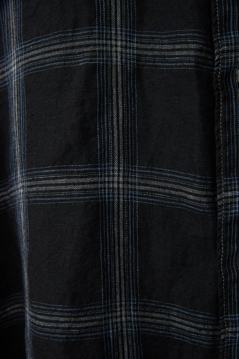 Hatchingroom - Felix Shirt Over Dyed Check Linen (Black) product image 7 | TRAB K-Fashion Australia