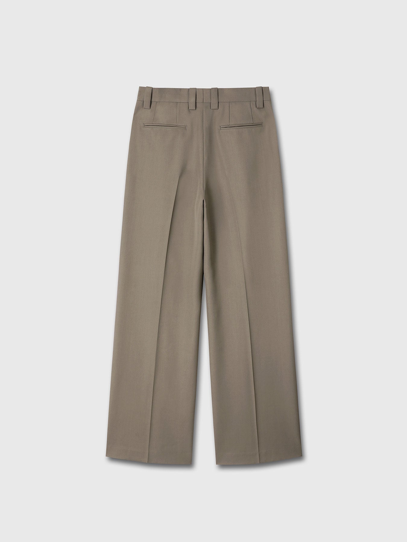 Tonywack - Wool Double Pleats Extra-Wide Trousers (Taupe) product image 10 | TRAB K-Fashion Australia