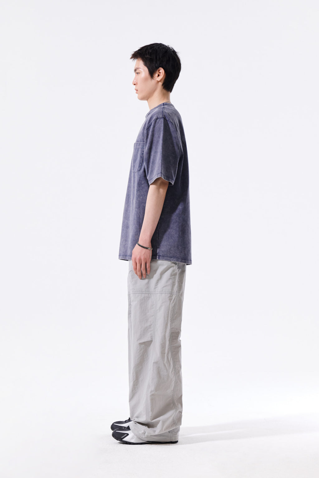 Matin Kim - Vintage Washed Pocket Top (Smoke Blue) product image 7 | TRAB K-Fashion Australia