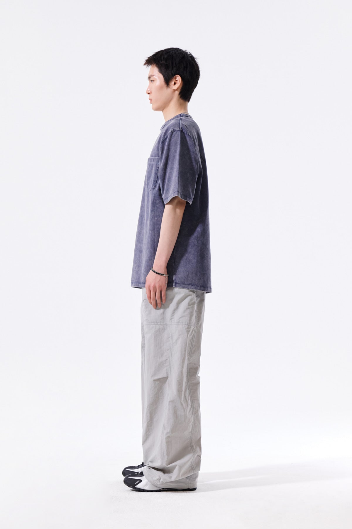 Matin Kim - Vintage Washed Pocket Top (Smoke Blue) product image 7 | TRAB K-Fashion Australia
