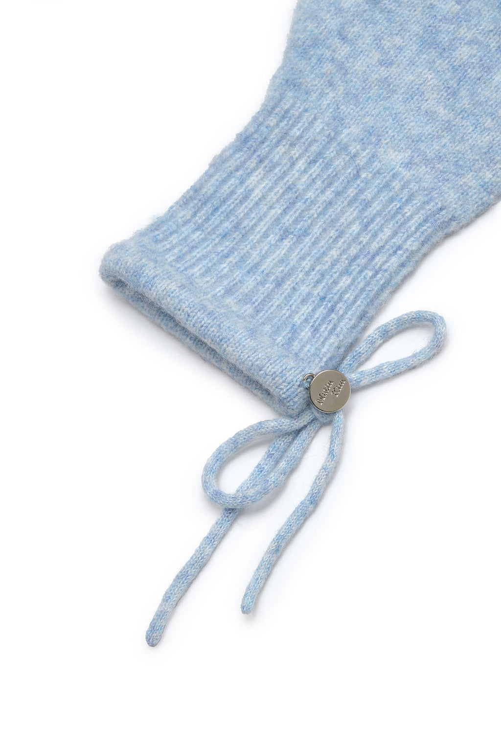 Matin Kim - Ribbon Finger Hole Gloves (Light Blue) product image 4 | TRAB K-Fashion Australia