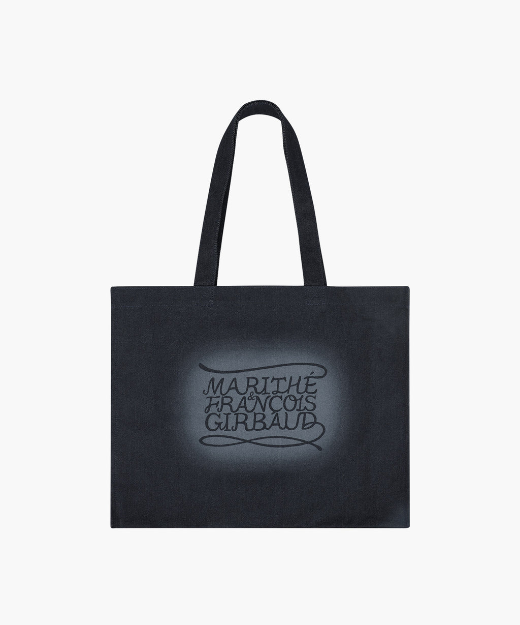 Marithe & Francois Girbaud - Drawing Classic Logo Denim Eco Bag (Dark Blue) product image 1 | TRAB K-Fashion Australia