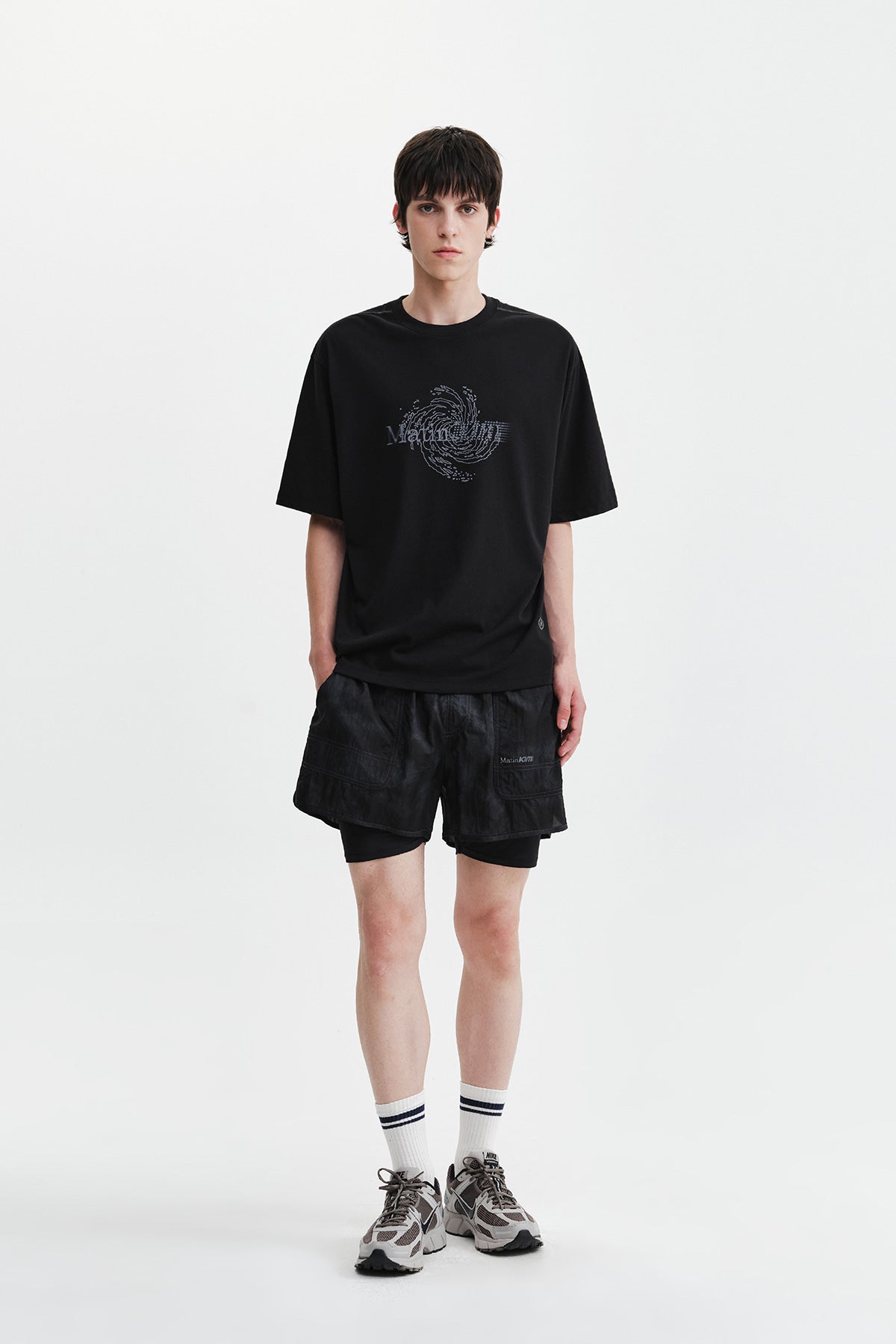 Matin Kim - Matin Pace Vortex Graffiti Top (Black) product image 9 | TRAB K-Fashion Australia
