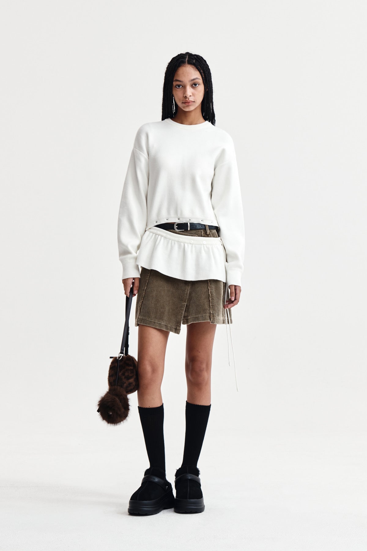 Matin Kim - Detachable Skirt Knit Pullover (Ivory) product image 8 | TRAB K-Fashion Australia