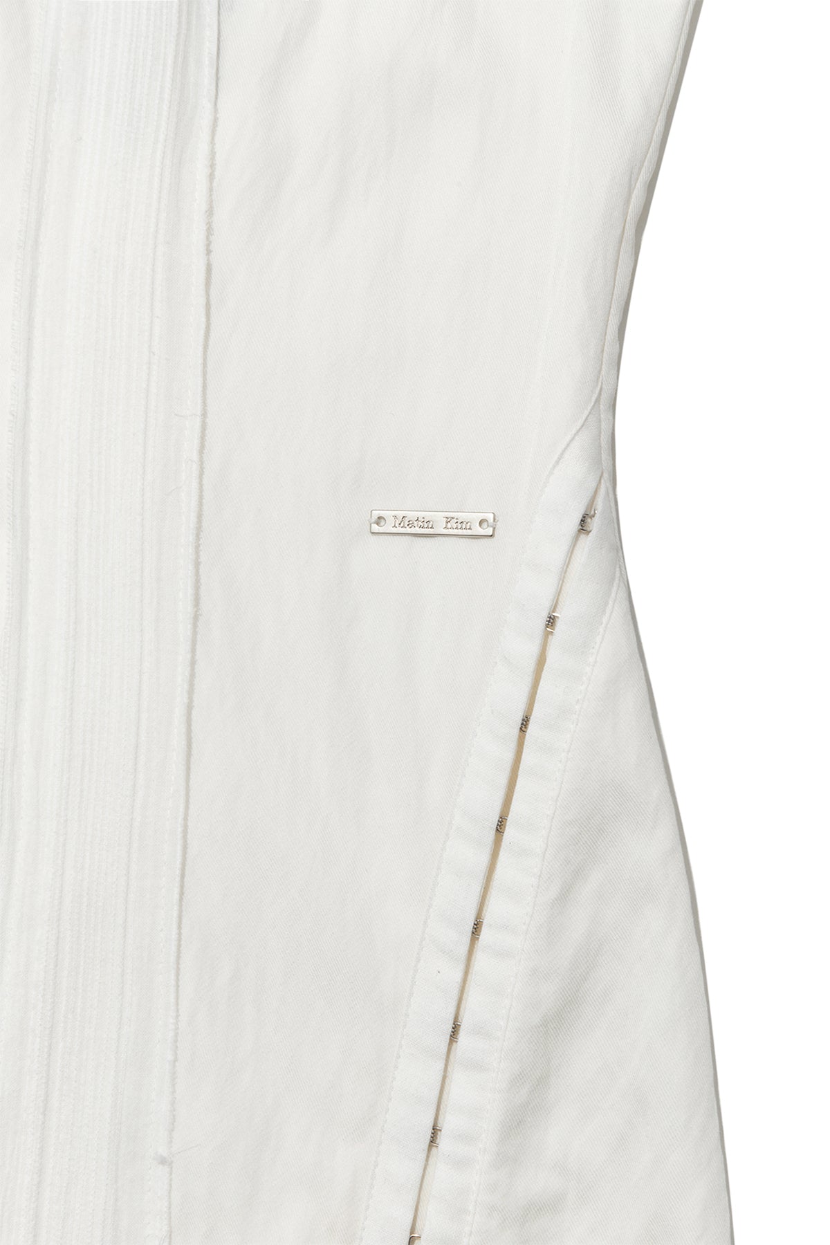 Matin Kim - Hook And Eye Layered Long Dress (Ivory) product image 4 | TRAB K-Fashion Australia