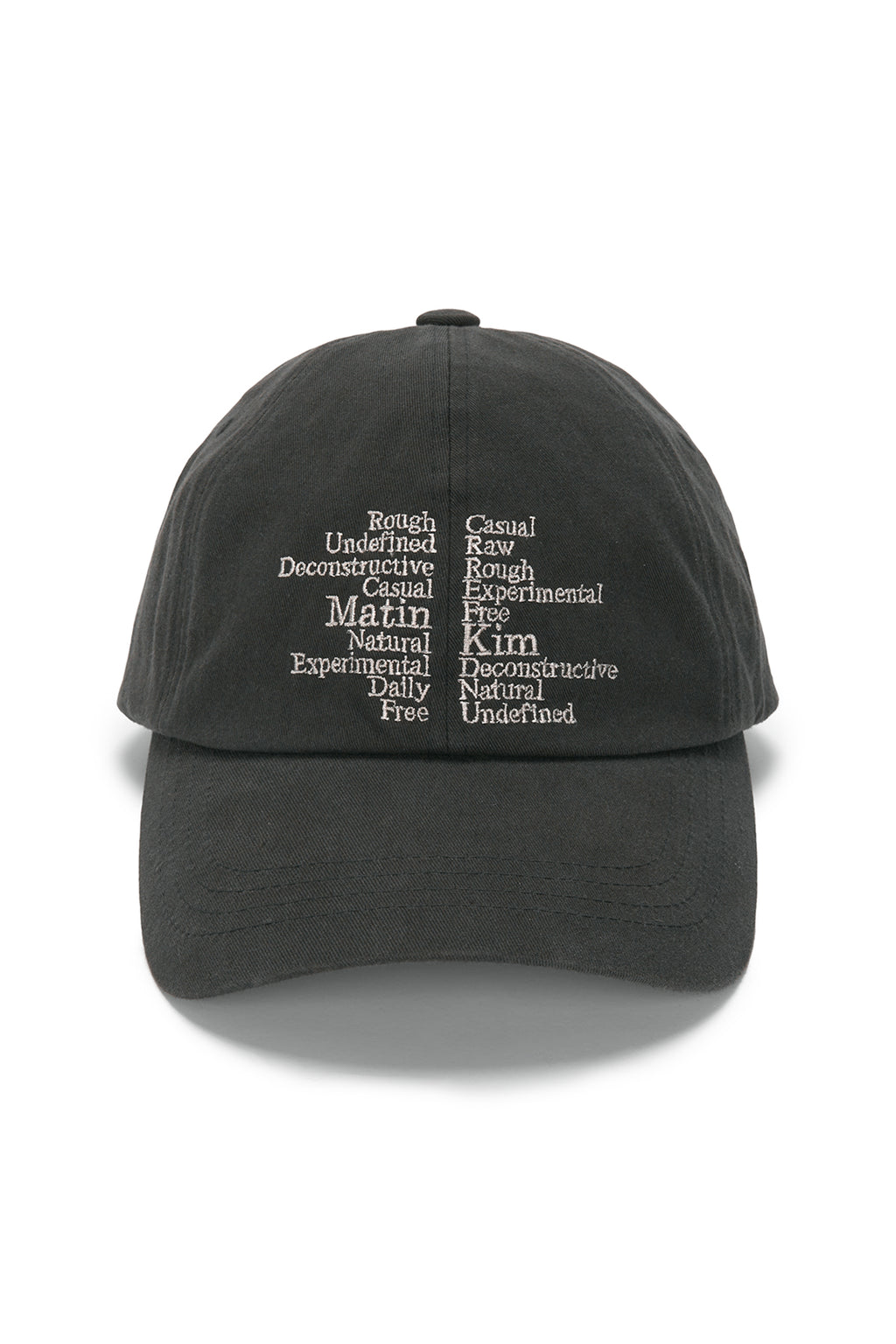 Matin Kim - Keyword Lettering Ball Cap (Charcoal) product image 1 | TRAB K-Fashion Australia