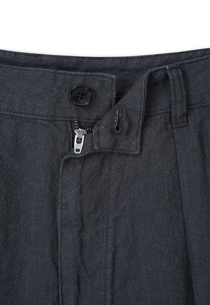 Art if acts - Washed Linen Two Tuck Shorts (Charcoal) product image 9 | TRAB K-Fashion Australia