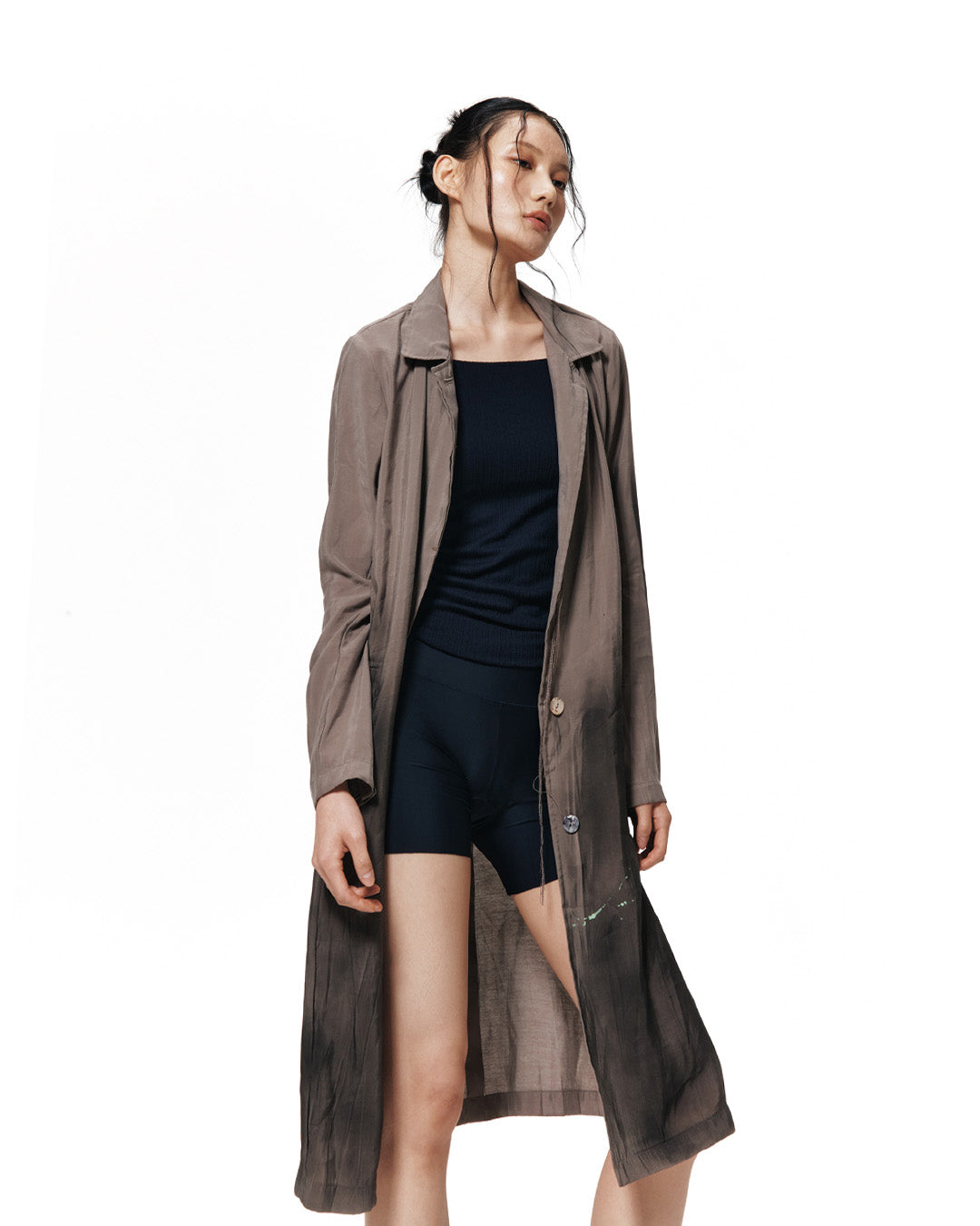 XLIM - Ep.8 Women 01 Shirt Coat (Dark Taupe) product image 12 | TRAB K-Fashion Australia