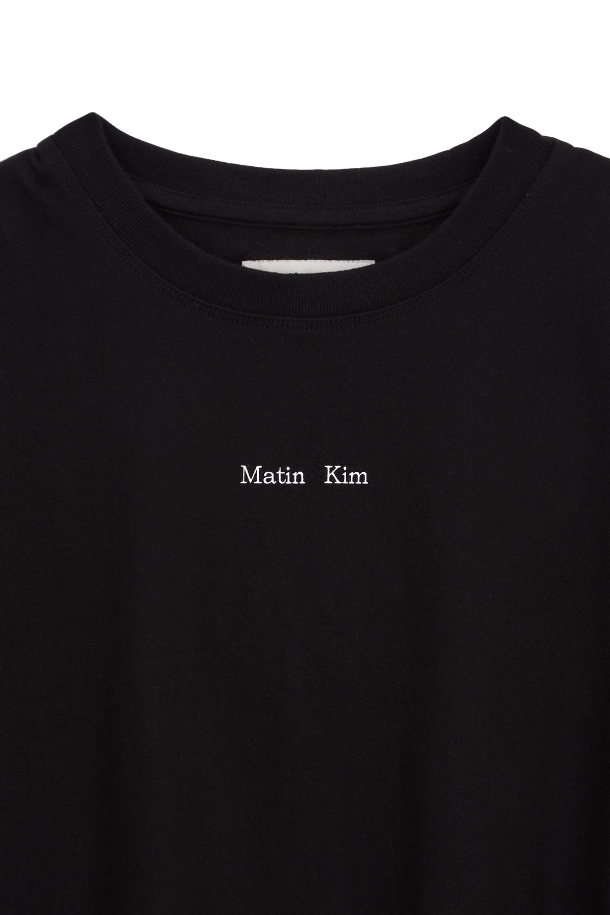 Matin Kim - Hangeul Logo Small Archive Top (Black) product image 3 | TRAB K-Fashion Australia