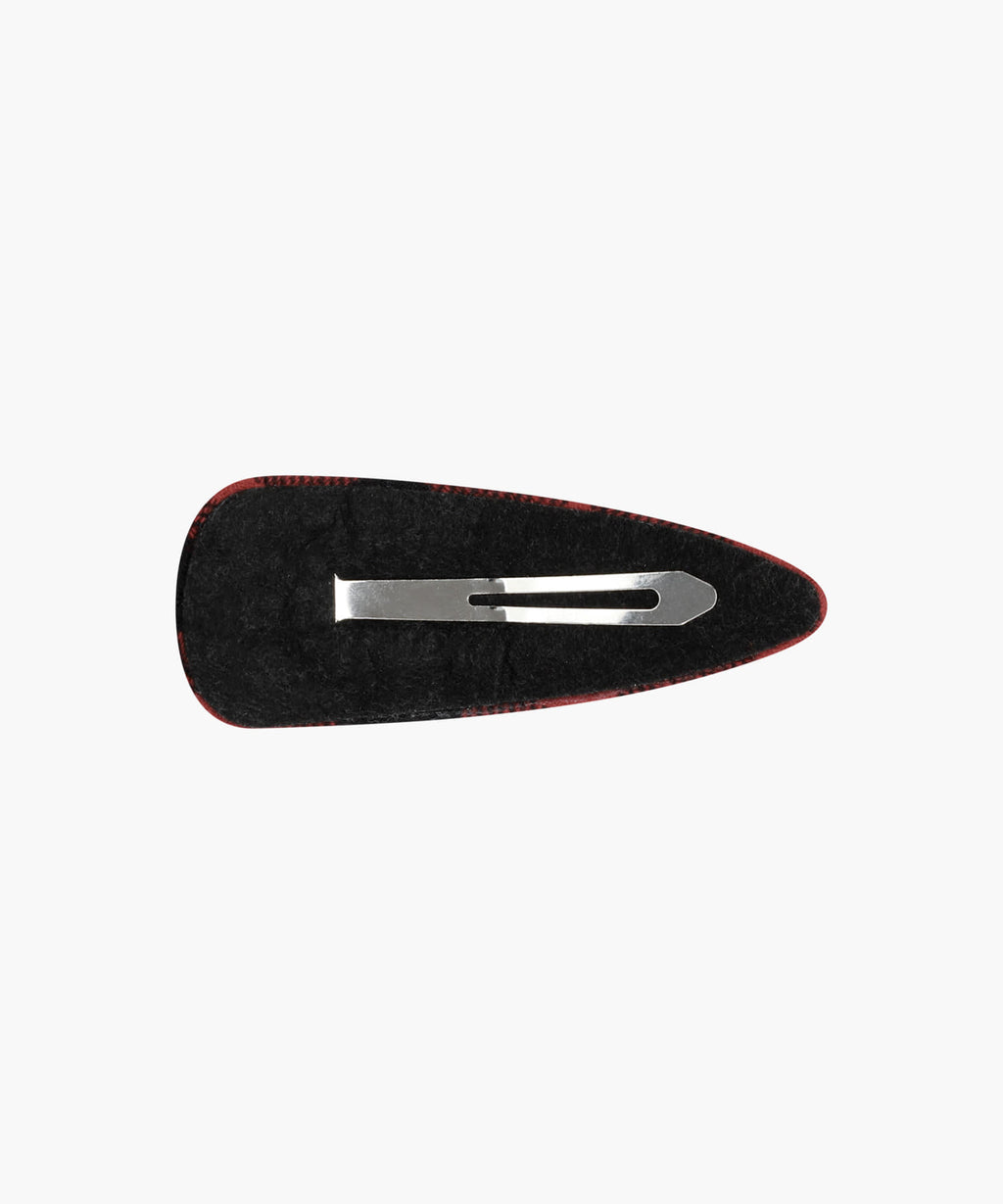 Marithe & Francois Girbaud - Holiday Circle Logo Check Hair Pin (Red) product image 1 | TRAB K-Fashion Australia