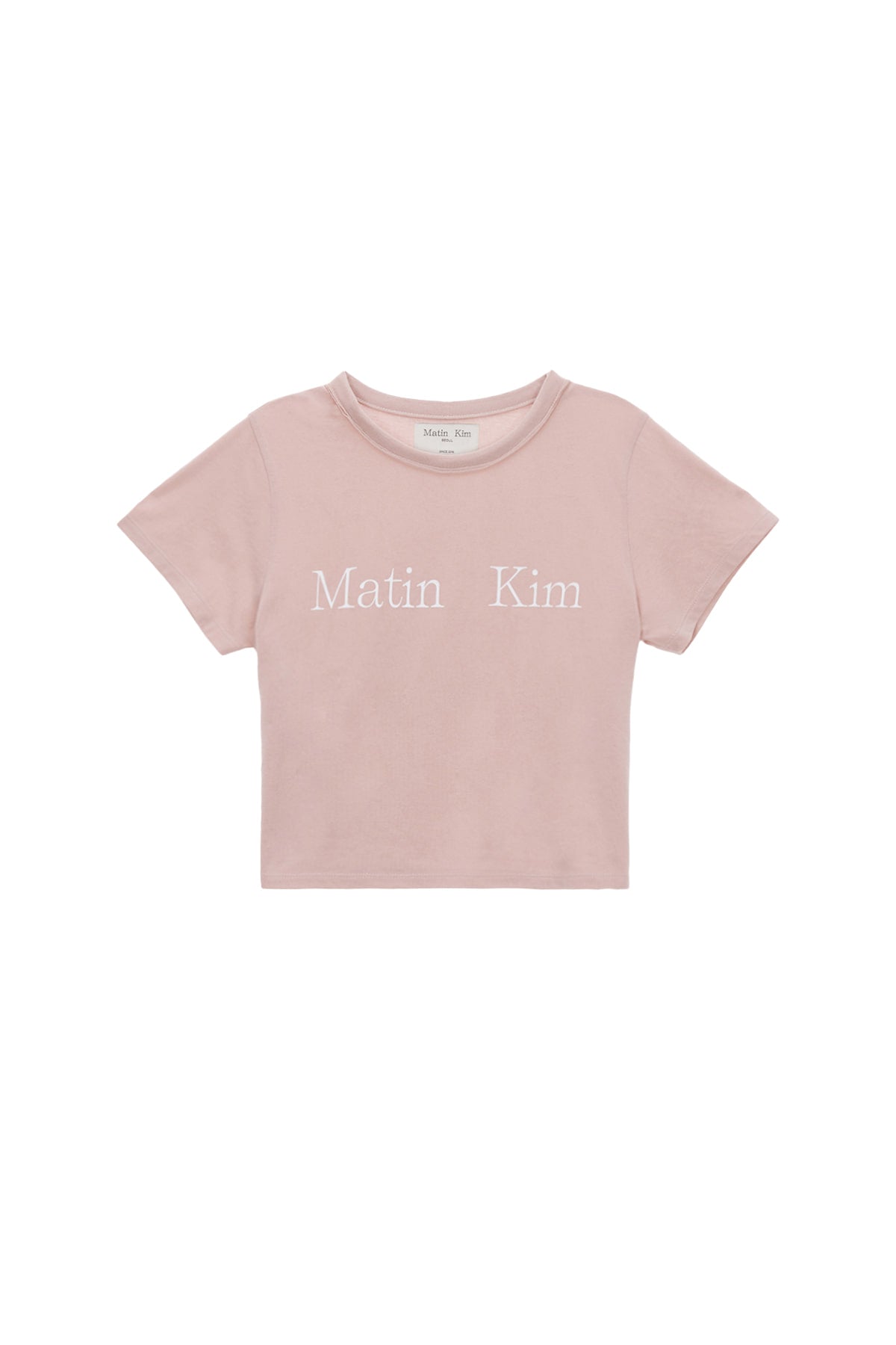 Matin Kim - Logo Crop Top (Pink) product image 1 | TRAB K-Fashion Australia