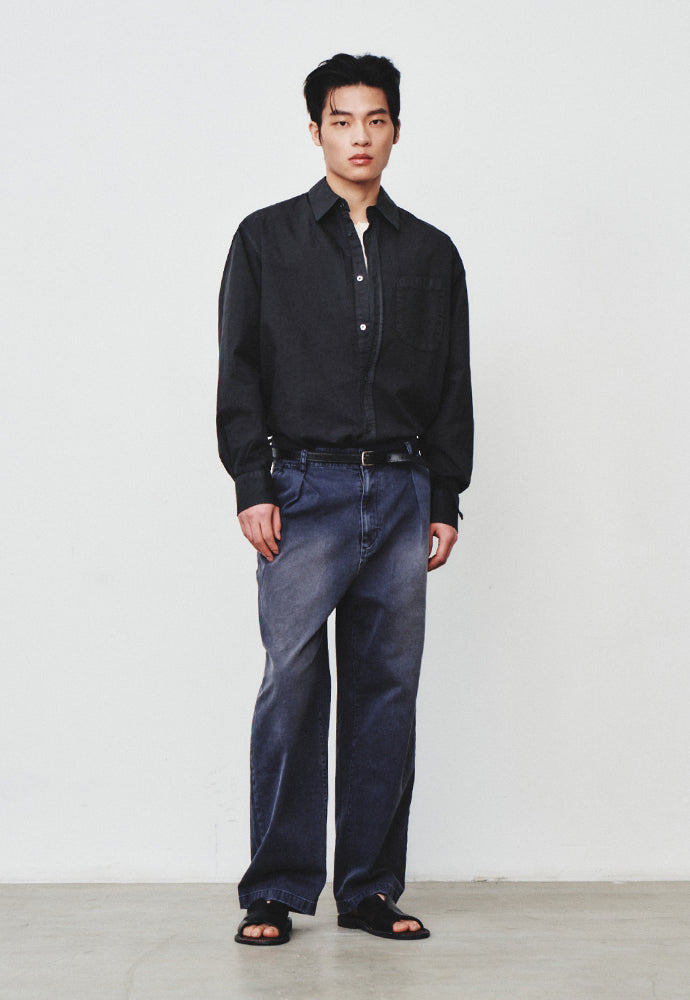 Art if acts - Padre Garment-dyed Shirt (Charcoal) product image 4 | TRAB K-Fashion Australia
