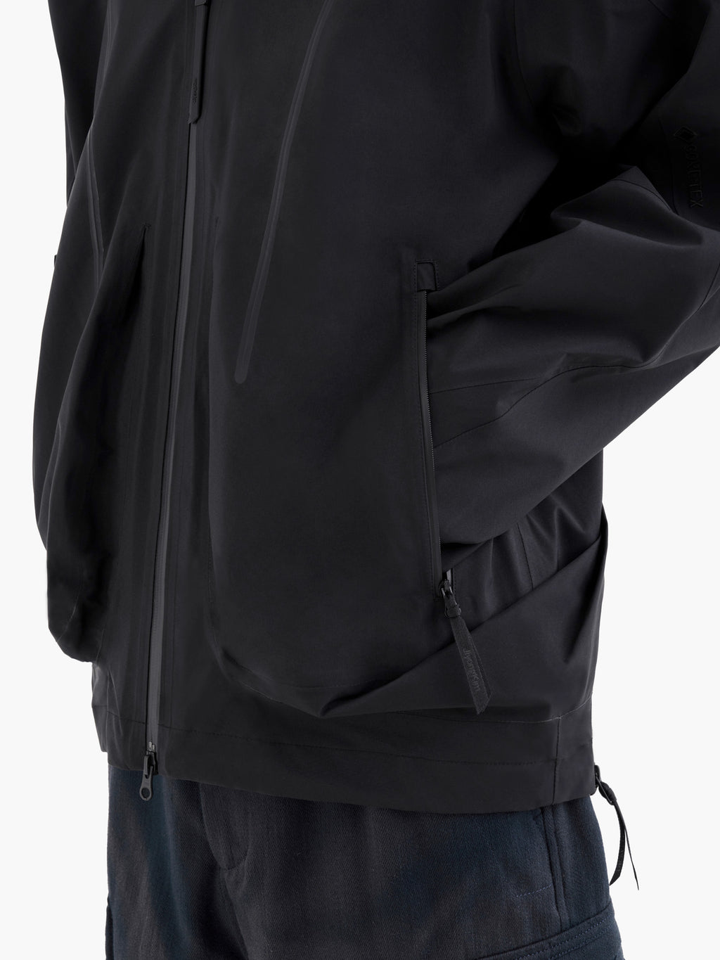 Jiyong Kim - Gore-Tex Draped Windbreaker (Black) product image 6 | TRAB K-Fashion Australia