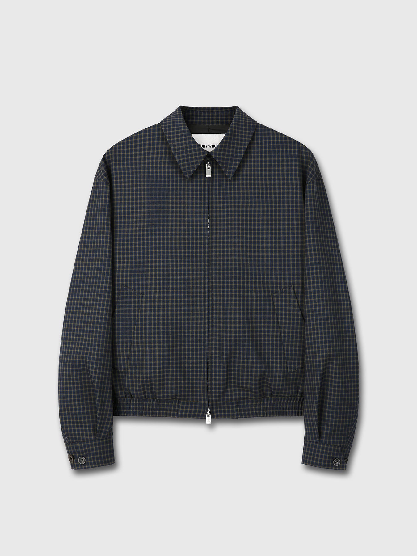 Tonywack - Checked Wool French Blouson (Navy) product image 9 | TRAB K-Fashion Australia