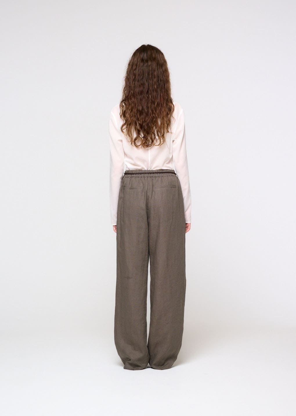 Amomento - Sheer Slim Shirt (White) product image 4 | TRAB K-Fashion Australia