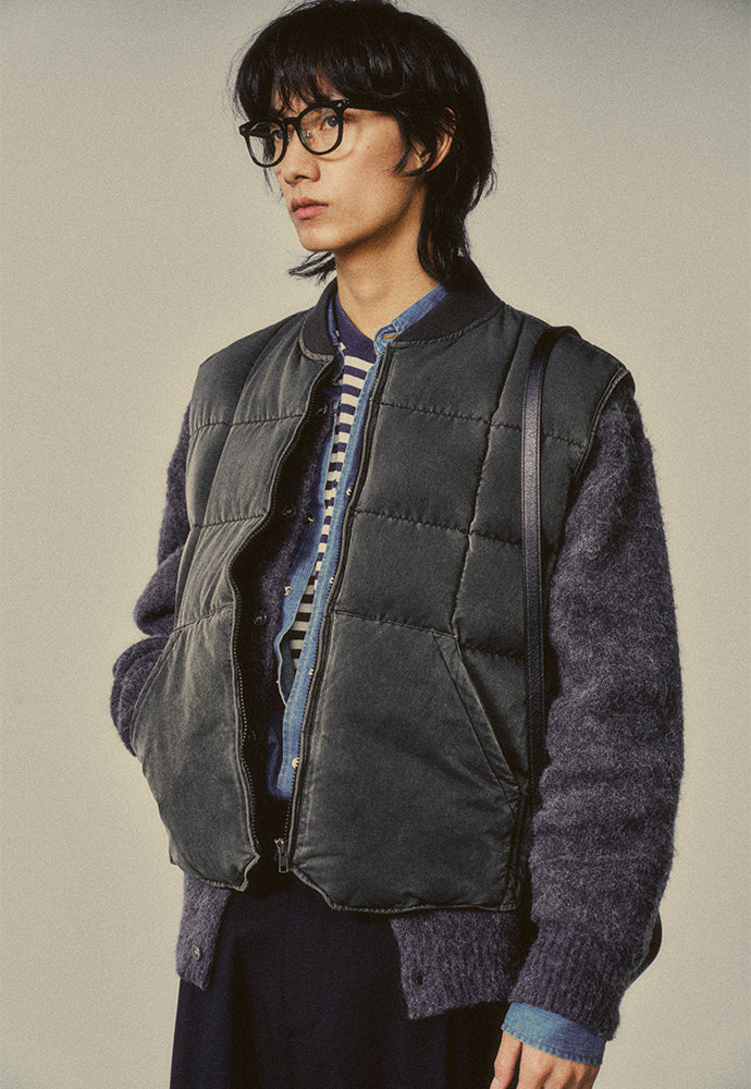 Art if acts - Garment Washed Quilted Vest (Faded Black) product image 8 | TRAB K-Fashion Australia