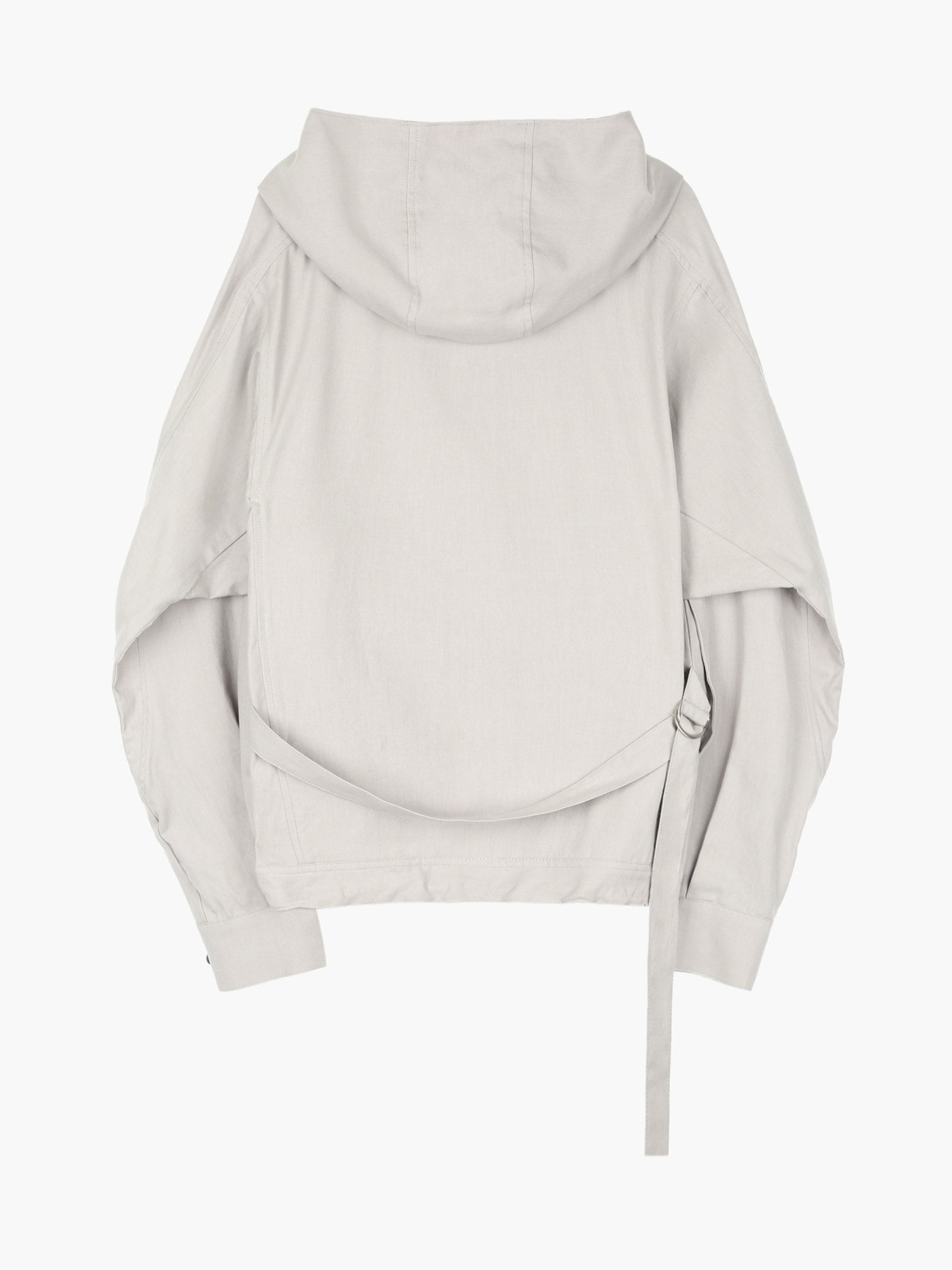 Jiyong Kim - Draped Wrap Hood Jacket (Off-White) product image 10 | TRAB K-Fashion Australia