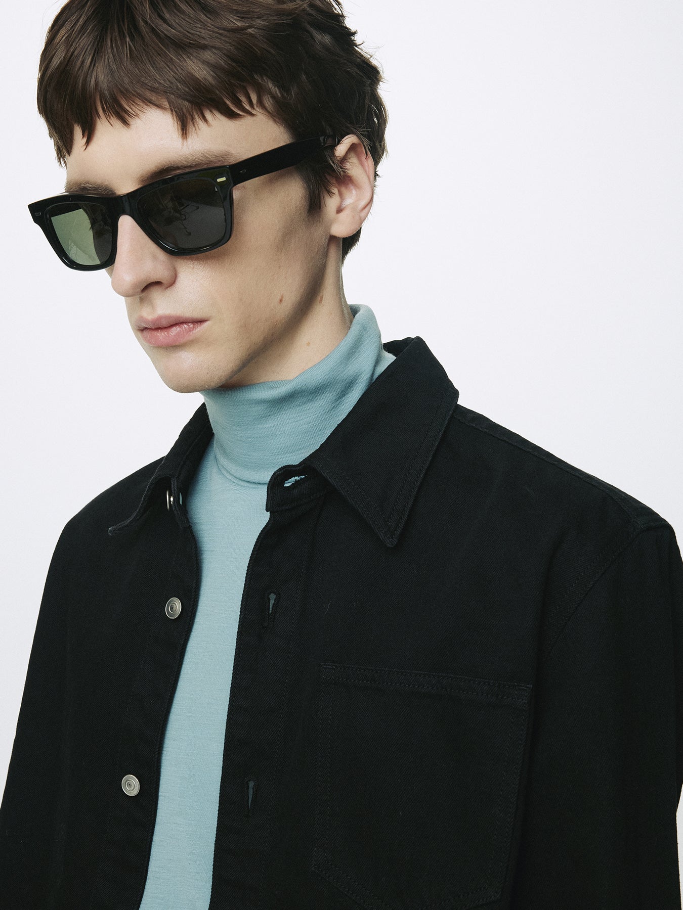 Tonywack - Denim Cut-Off Shirt Blouson (Black) product image 8 | TRAB K-Fashion Australia