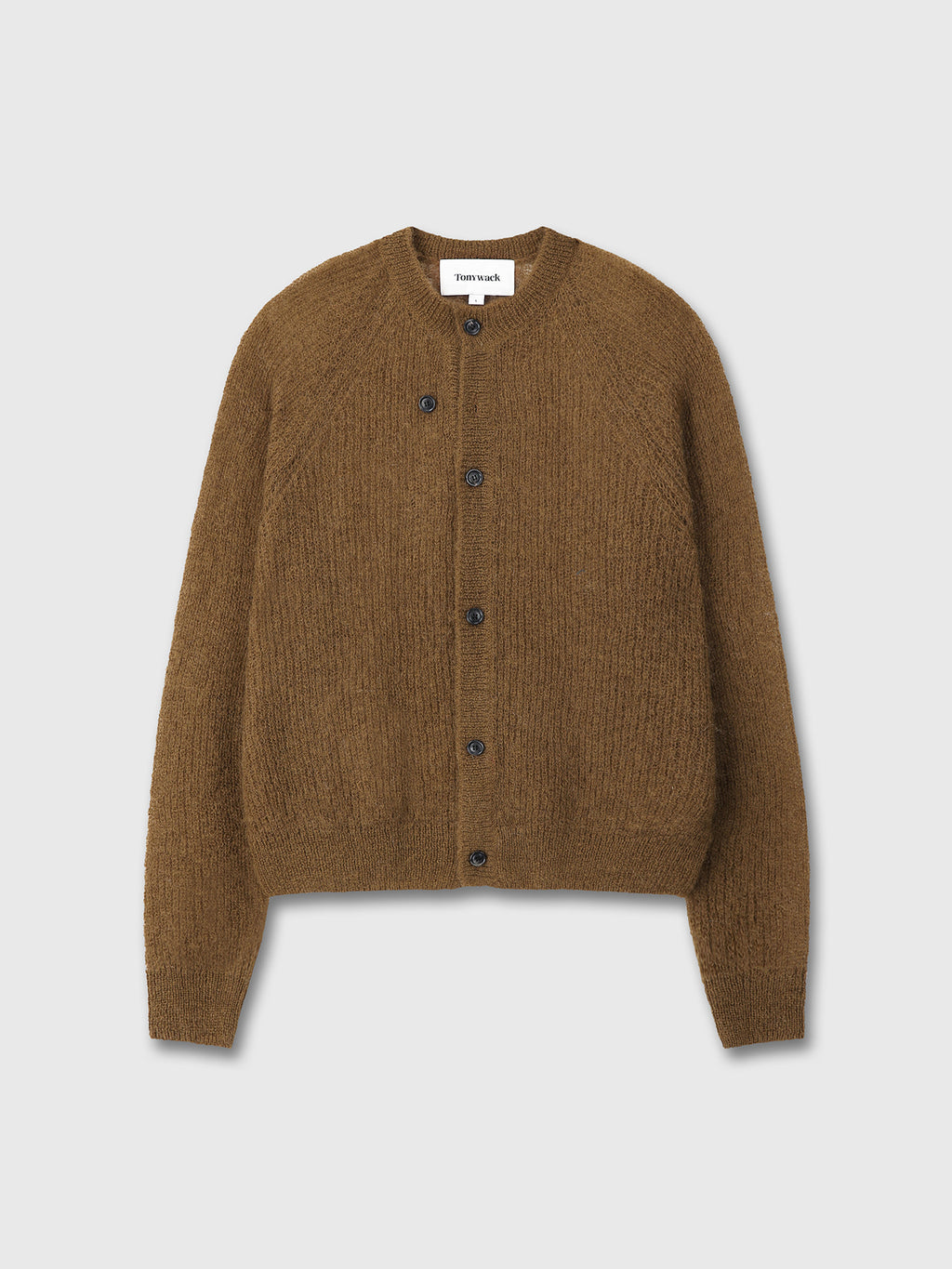 Tonywack - Wool And Mohair Ribbed Mesh Cardigan (Camel) product image 9 | TRAB K-Fashion Australia