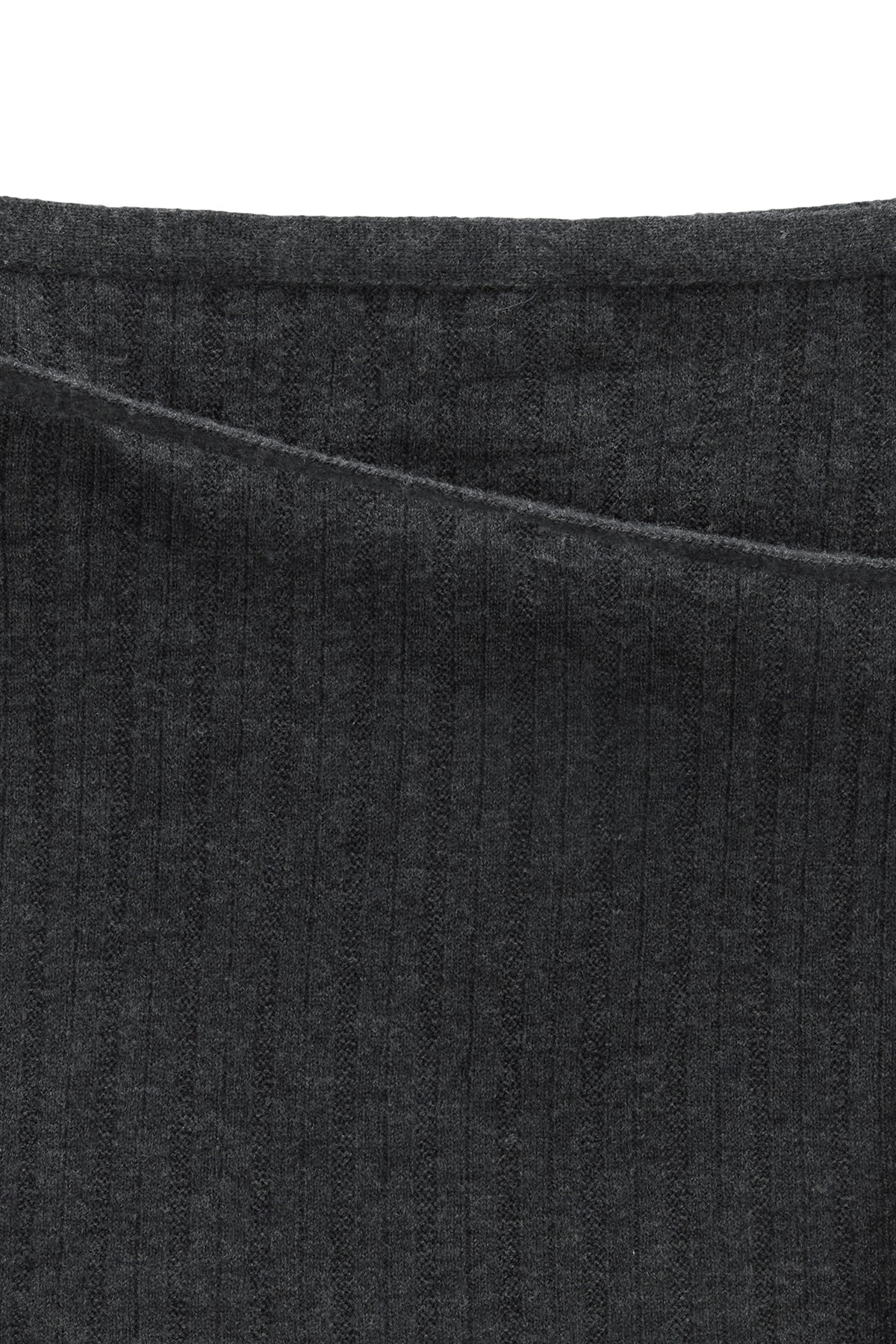 Matin Kim - Layered Knit String Wrap Skirt (Charcoal) product image 3 | TRAB K-Fashion Australia