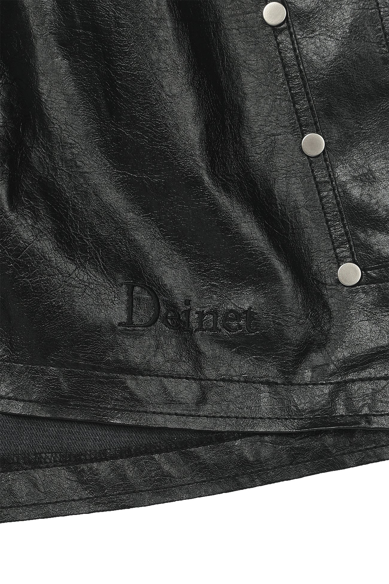 Deinet - Stud Point Faux Leather Shorts (Black) product image 12 | TRAB K-Fashion Australia