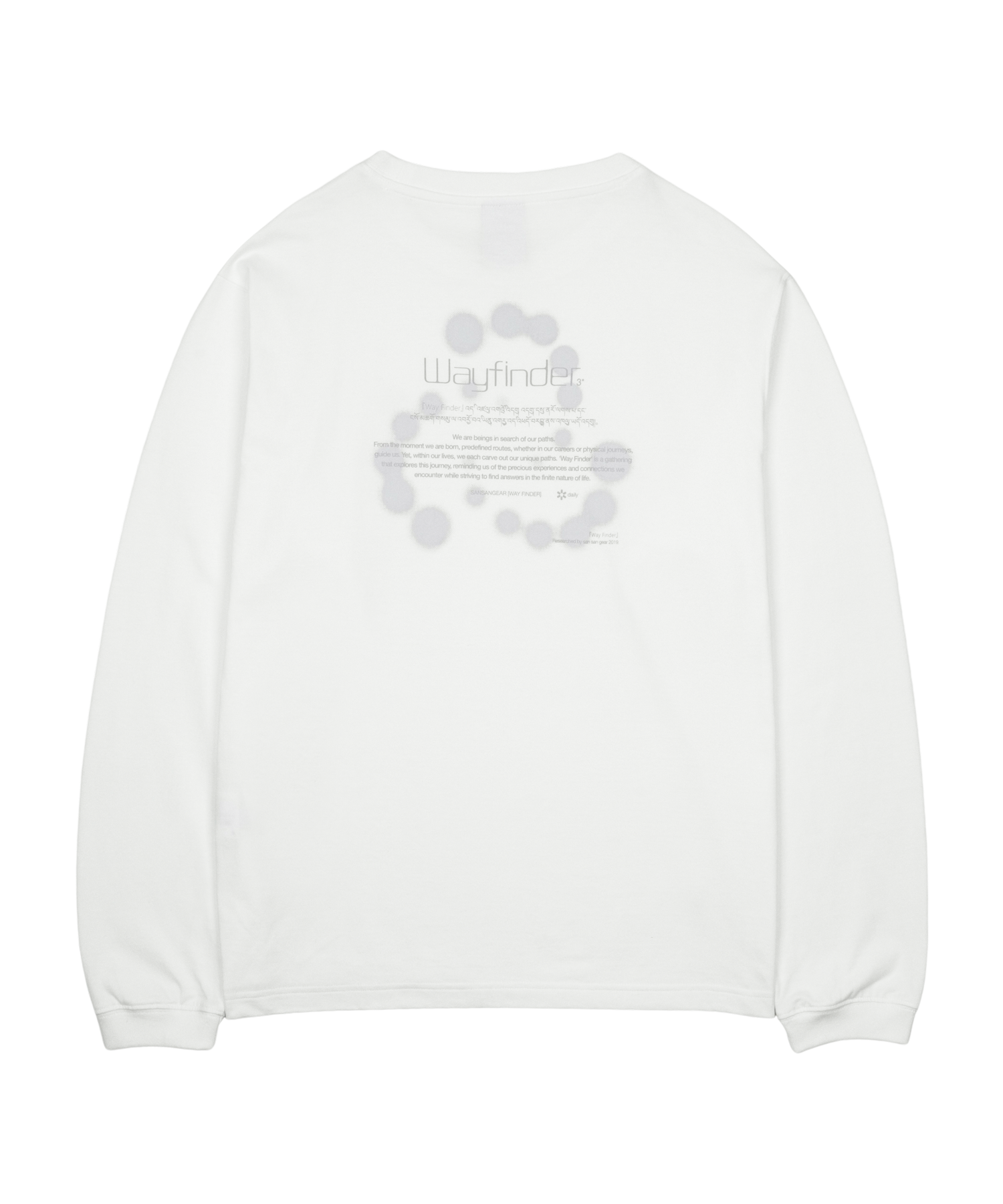 San San Gear - Logo Long Sleeves (White) product image 5 | TRAB K-Fashion Australia