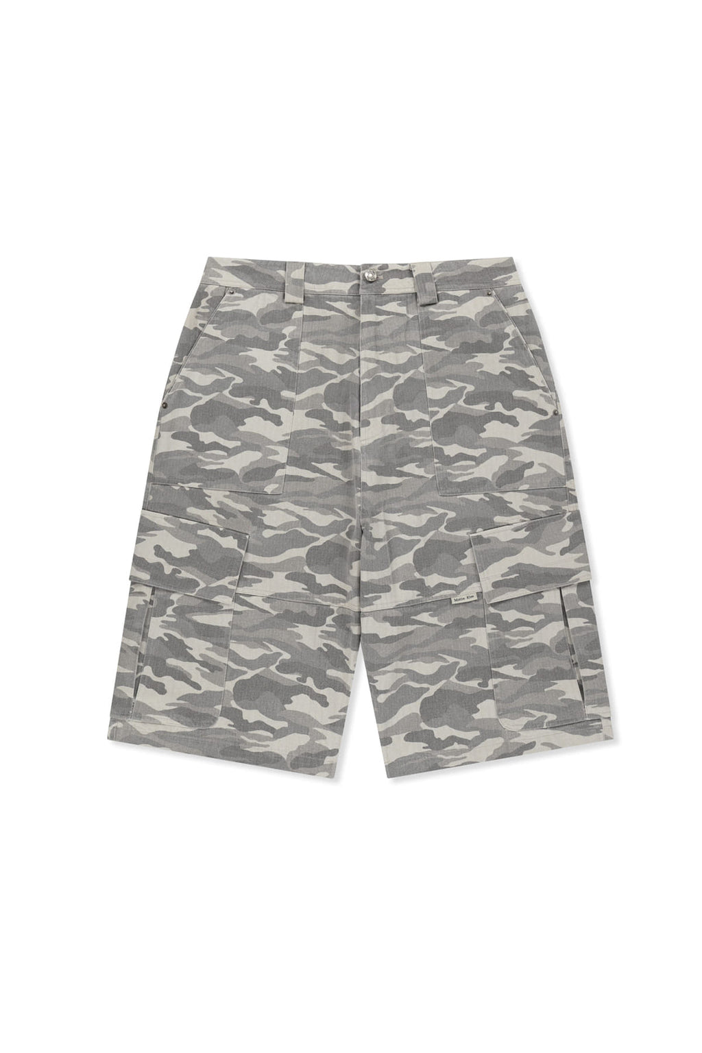 Matin Kim - Camouflage Cargo Bermuda Pants (Grey) product image 1 | TRAB K-Fashion Australia