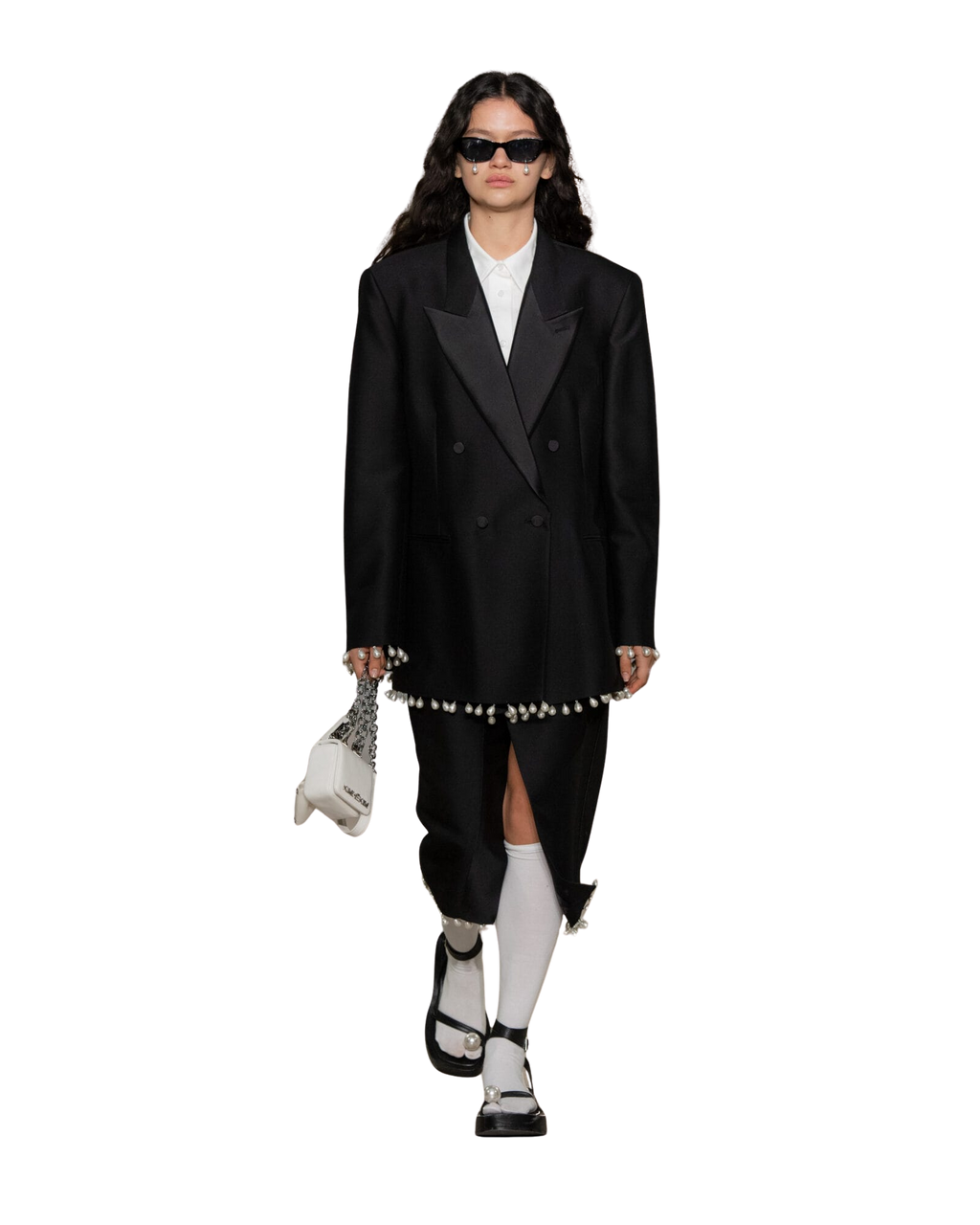 Kimhe Kim - Pearl Embellished Tuxedo (Black) product image 1 | TRAB K-Fashion Australia