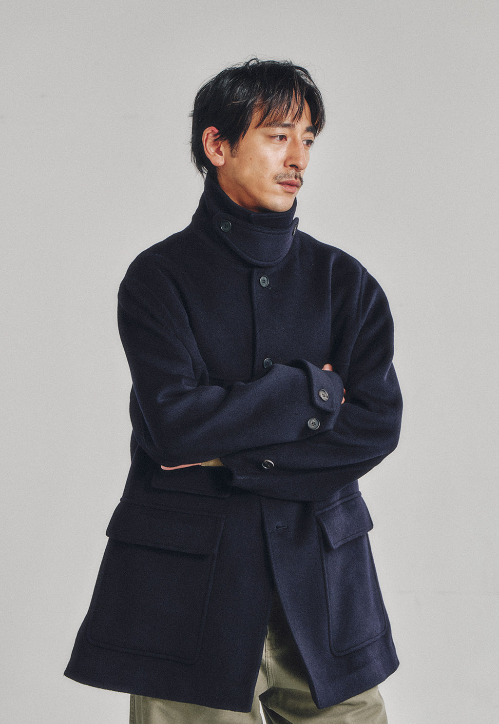 Art if acts - Handmade Car Coat (Deep Navy) product image 5 | TRAB K-Fashion Australia