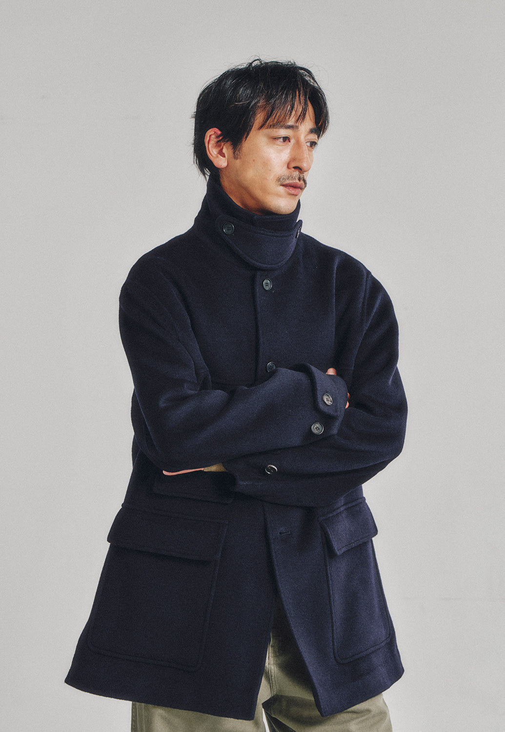 Art if acts - Handmade Car Coat (Deep Navy) product image 5 | TRAB K-Fashion Australia
