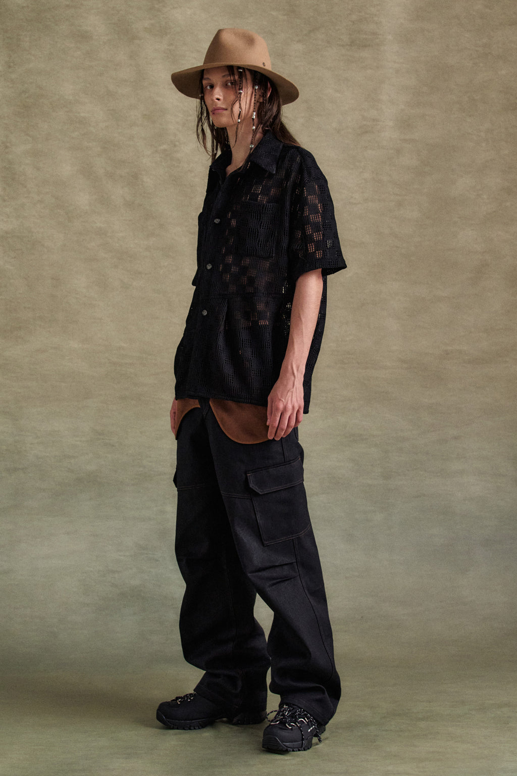 Andersson Bell - Letto Knitted Shirts (Black) product image 4 | TRAB K-Fashion Australia