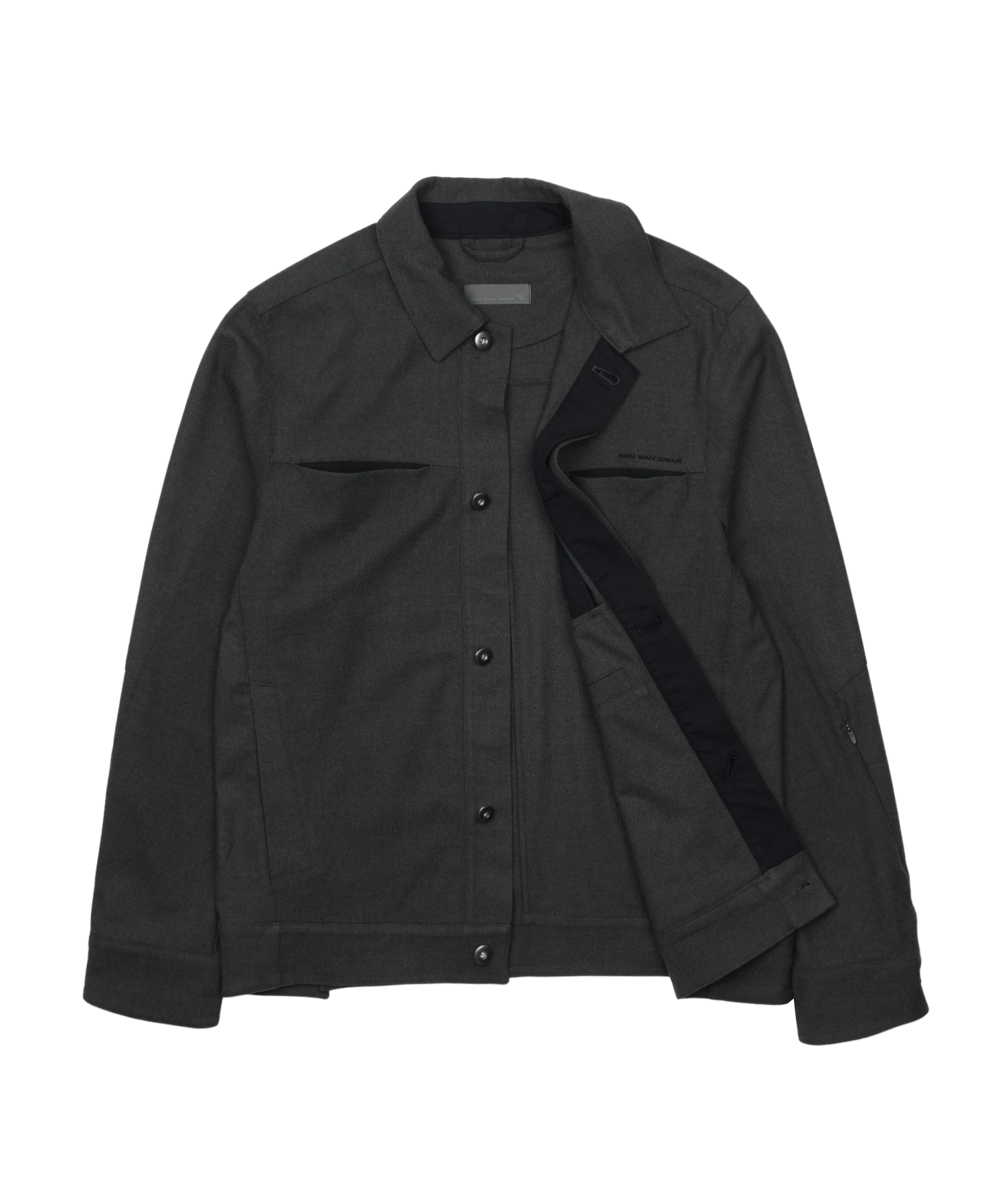 San San Gear - Trucker Jacket (Charcoal) product image 6 | TRAB K-Fashion Australia