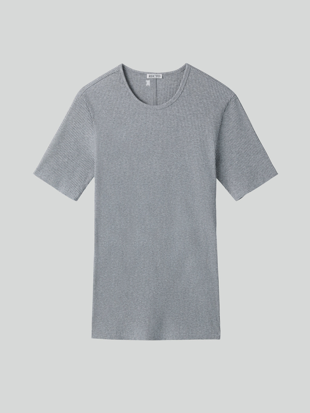 Recto - Ribbed Jersey Top (Melange Grey) product image 4 | TRAB K-Fashion Australia