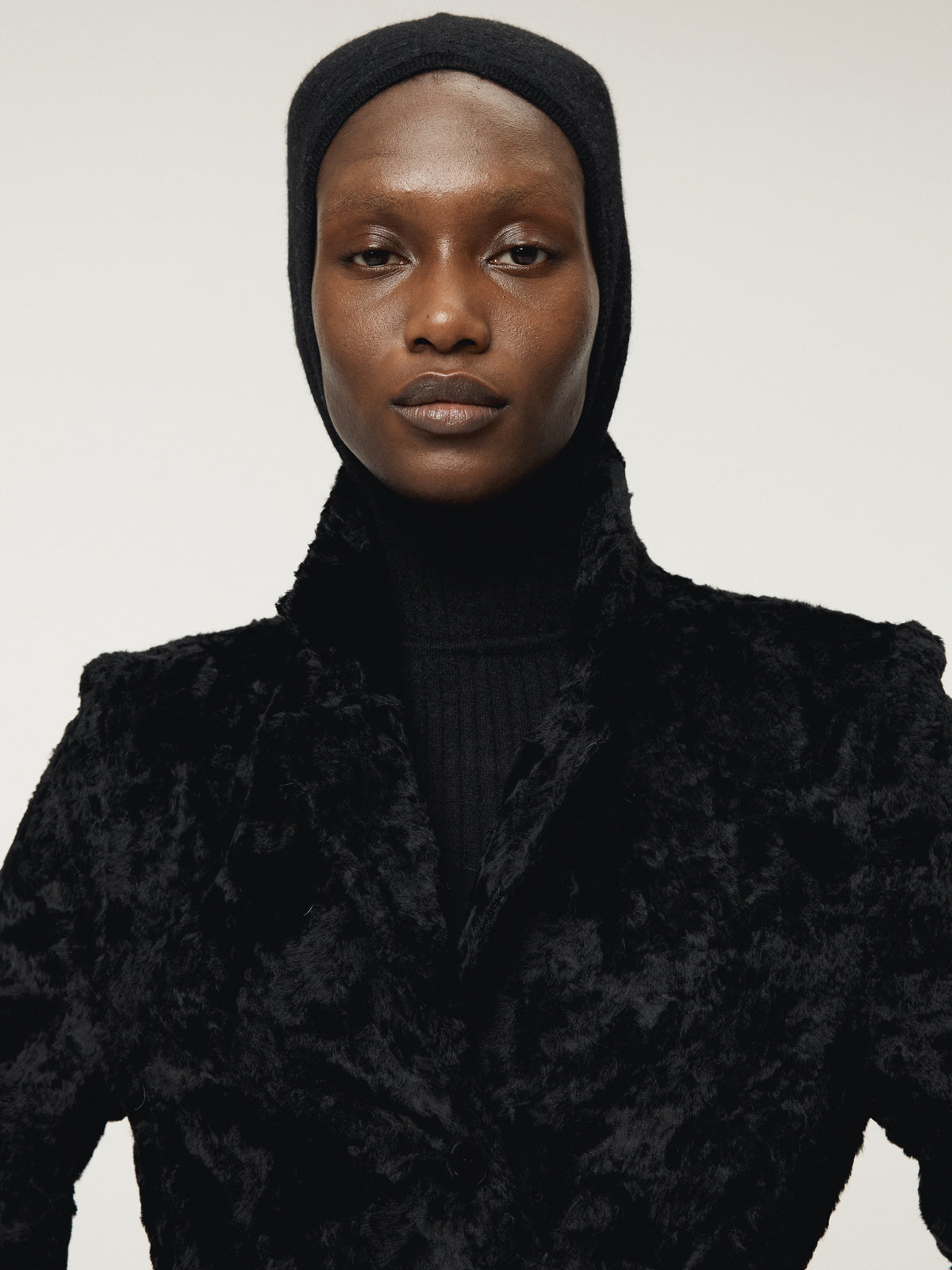 Recto - Hairy Balaclava Knit Top (Black) product image 8 | TRAB K-Fashion Australia