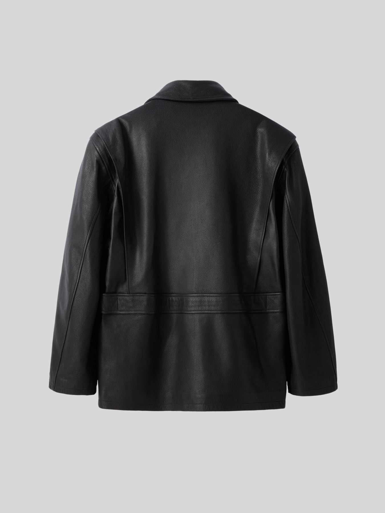 Recto - Vintage Leather Chore Jacket (Black) product image 7 | TRAB K-Fashion Australia