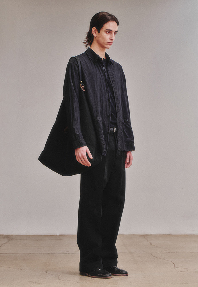 Art if acts - French Two Pocket Rayon Shirt (Faded Black) product image 3 | TRAB K-Fashion Australia