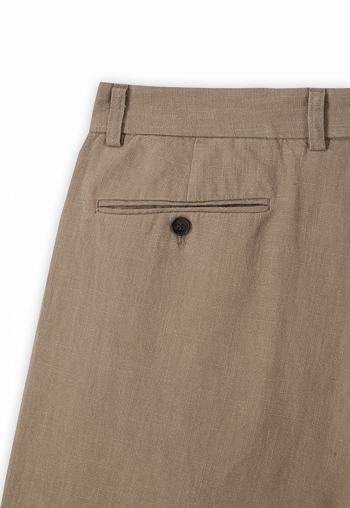 Art if acts - Washed Linen Bermuda Shorts (Khaki Beige) product image 11 | TRAB K-Fashion Australia