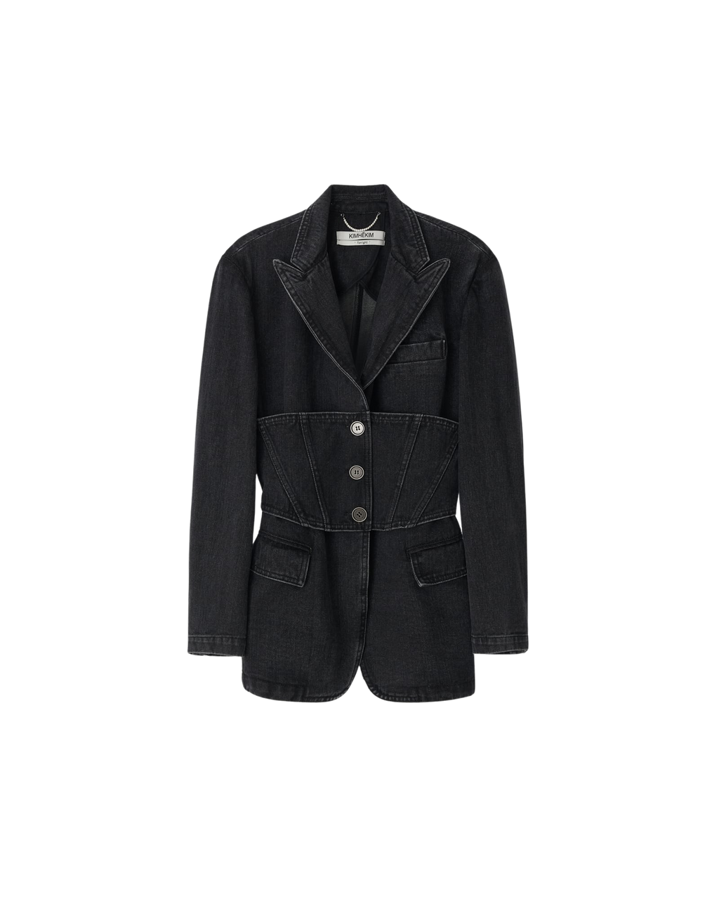 Kimhe Kim - Three Buttons Corset Single Jacket (Black) product image 3 | TRAB K-Fashion Australia