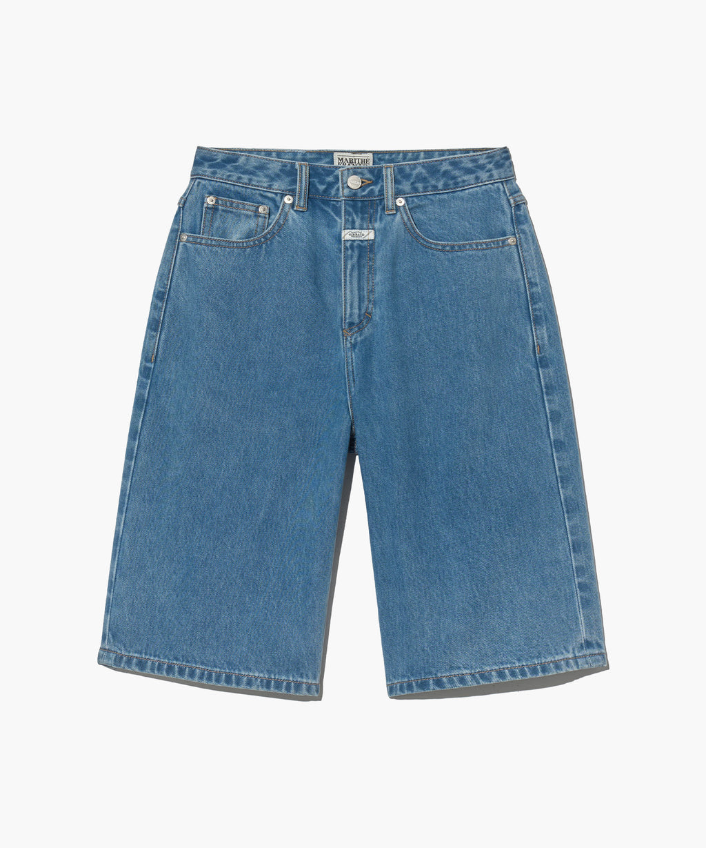 Marithe & Francois Girbaud - Long Bermuda Denim Pants (Light Blue) product image 6 | TRAB K-Fashion Australia